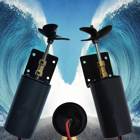545 50T GLOGLOW Brush Motor, Excellent Thrust Impact Performance High Efficiency RC Underwater Thruster RC Accessory