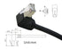 SinLoon RJ45 Ethernet Adapter Cable - 90 Degree Downward Male to Female Ethernet Switch Adapter for CAT 5/CAT 6