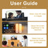KUVPIUS 3D Phone Screen Magnifier, HD Screen Amplifier Fresnel Lens Eye Protection, Foldable Pull-Out Screen for Movies