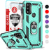 LeYi Moto G Pure Phone Case, G Play 2023 Case with 2 Pcs Tempered Glass Protector, Mint