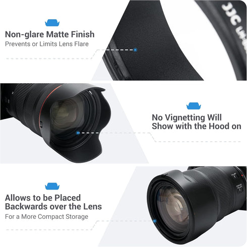 Lens Hood for Canon RF 24-70mm f2.8L IS USM & RF 24-105mm f2.8 L IS USM, Replaces Canon EW-88E