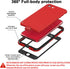 Diverbox Waterproof Case for iPhone SE 2020/iPhone 8, Shockproof IP68 Full-Body Cover with Screen Protector, Bright Red