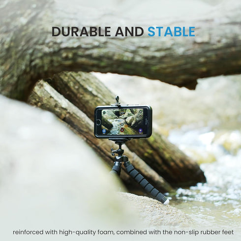 IDANCE 62" Phone Tripod with BT Wireless Remote, Flexible Tripod and Selfie Stick, Portable Tripod Universal Phone