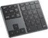 iClever Number Pad, Aluminum Wireless Number Pad for Multi Devices, USB-C Rechargeable, Compatible with Laptop, Mac, PC