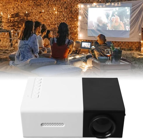 GOWENIC 1080P Kids Projector, HD Adjustable Projection Angle LED Portable Projector for Home Theater, Travel, Camping