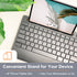 X9 Wireless USB-C Keyboard and Mouse Combo, Dual USB Port Compatibility, Versatile Wireless Set with 8" Phone Stand and