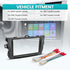 2009-2013 NuIth Double DIN Radio Installation Dash Kit W/Radio Wire Harness for Toyota Corolla, Aftermarket Radio Dash