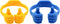 Honsky Thumbs-up Cell Phone Stands, Tablet Display Stands, 2 Packs, Yellow and Blue.