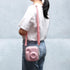 LTGEM Hard Case for Fujifilm Instax Mini 12/11/10/9/8/7/7+, Protective Carrying Bag with Shoulder Strap (Blossom Pink)
