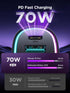 70W 4 Port Super Fast USB C Car Charger Adapter - Essential for Family Travel