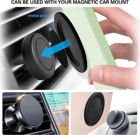 Lendouble Magnetic Disk Base for Magsafe Accessories - Removable Magnet Plate Compatible with iPhone 15/14/13/12 Pro