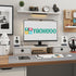 Dual Monitor Stand with 2 Drawers, Large Desktop Organizer for 2 Monitors, PC/Laptop/TV/Printer Storage, White & Pink
