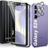 UniqueMe Samsung Galaxy S24 Screen Protector 2+2 Pack: Diamond Hardness, Anti-Explosion, Fingerprint Unlock, Camera