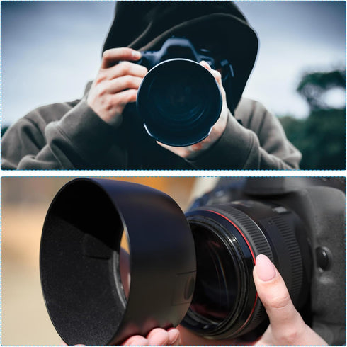 82mm PATIKIL Camera Lens Hood, Rubber Collapsible Lens Protector Anti-Reflection Blocks Excess Sunlight Enhance Camera