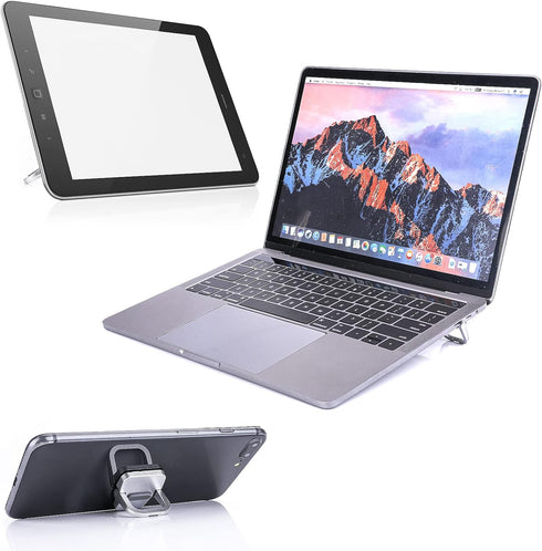Abeillo 2PCS Portable Keyboard Riser, Self-Adhesive Mini Laptop Stand Invisible Computer Keyboard Stand for Desk