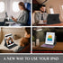 Keyboard Case for iPad 9.7" (5th/6th Gen), 360° Rotatable with Pencil Holder, 7 Color Backlit Bluetooth Keyboard