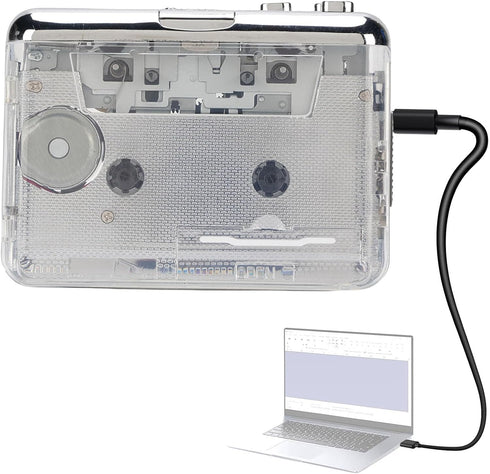 Cassette Cassette Cassette MP3 3.5mm Portable Tape Player, Stereo Surround Sound Tape Player, USB to Converter