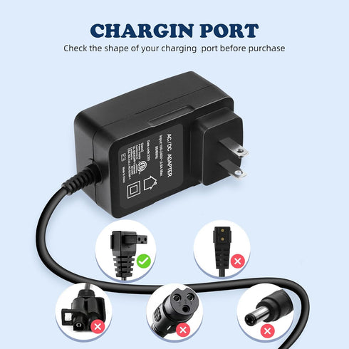 2-Prong 12.6V AC/DC Adapter for KOSGHO PZ0-18 Cordless Robotic Pool Vacuum Cleaner, 11.5V 5200mAh Power Supply