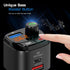 Nulaxy Bluetooth 5.0 FM Transmitter for Car, QC3.0 & USB-C PD 18W Wireless Radio Adapter with Bass Booster, Hands-Free