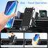 Car Phone Holder Mount, Super Stable Air Vent Cell Phone Car Mount with 2024 Newest Metal Hook Clip, 360° Rotation, One