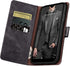 SUANPOT Samsung Galaxy A42 5G Wallet Case, RFID Blocking Leather Flip Folio, Shockproof Cover for Men Women (Black)