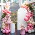 Jnbasdffb 6.6 Spring Floral Wedding Arch Cover, Stretchy Spandex Arch Backdrop Stand Covers FT, Oil Painting Pastoral