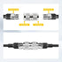 Anina UHF PL259 Male to Male Coax Connector, 2 Pcs Low Loss RF Adapter for CB Ham Radio