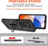 Case for Galaxy A15 5G, Samsung Galaxy A15 Case with Camera Cover & 2 Pcs Screen Protectors, Shockproof Kickstand