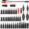 Laptop DC Power Adapter Kits, 41 PCS Universal 5.5 mm x 2.1 mm Tips Connector for Thinkpad Power Supply Plug