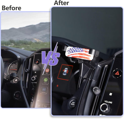 CHEAYAR Car Phone Holder Mount Compatible with Subaru WRX 2022 2023, Phone Mount Dash Clip WRX Accessories (C Style)