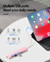 LENTION USB C Hub with 100W Charging, 4K HDMI, Dual Card Reader, Compatible with MacBook Pro and More