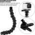 Milltrip 12-Section 1/4in Flexible Arm Mount Monopod, Gooseneck Camera Mount, Adjustable Sports Camera Holder, Screw