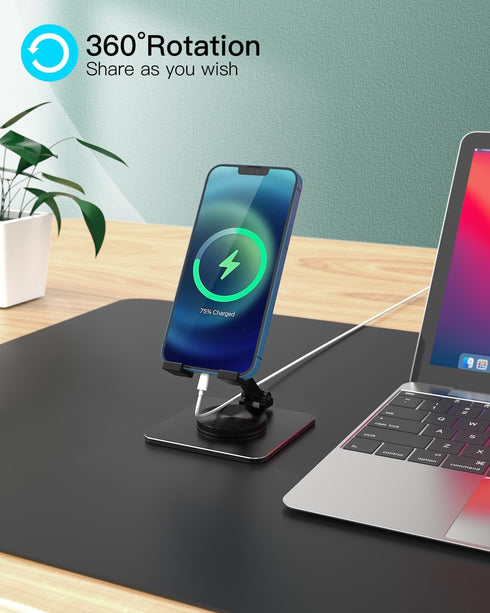 SOJUNER 360 49.7in Cell Phone & Tablet Stand for Desk, Aluminum Adjustable Holder for iPhone, iPad & Smartphones ||