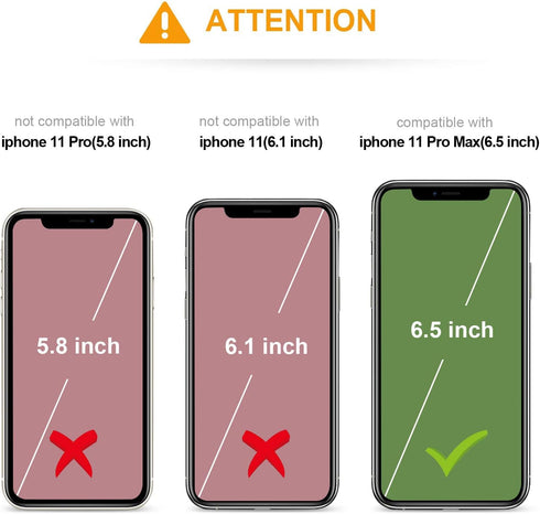 KIHUWEY iPhone 11 Pro Max Case Wallet with Credit Card Holder, Premium Leather Magnetic Clasp, Heavy Duty Cover