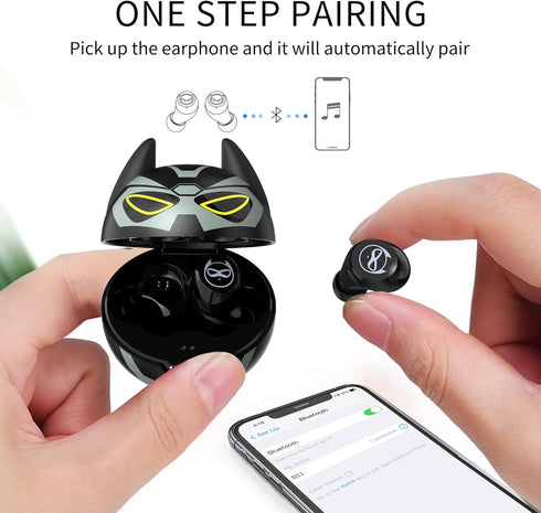Wireless Earbuds for Kids Boys, Bluetooth Earphones with Mic, IPX5 Water Resistant, 36H Playtime