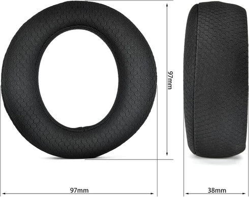 Replacement Ear Pads Cover for PlayStation Pulse Elite Wireless Headset, Noise Isolation Foam, Mesh Fabric