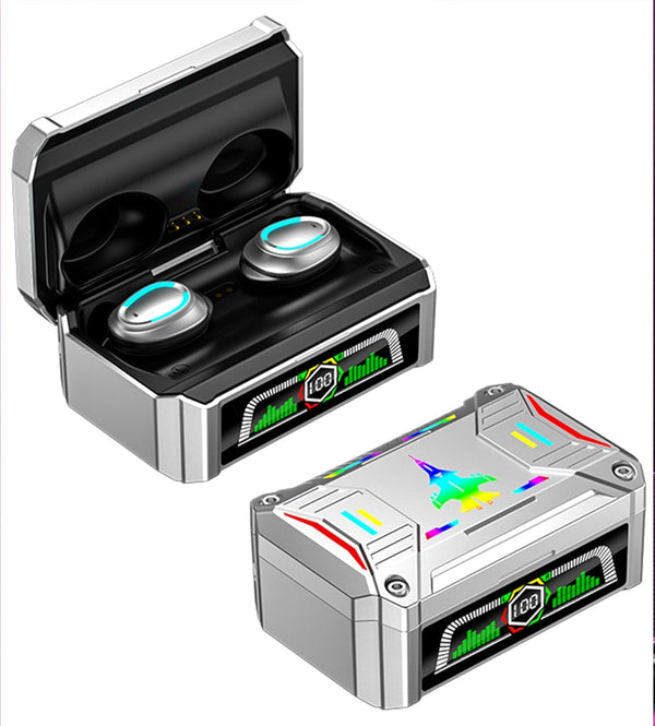 True Wireless Earbuds, 2024 Bluetooth Headphones 5.3, Waterproof Touch Control Ear Buds, In-Ear Built-in Mic, LED Power