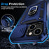 Muntinfe 13 13 6.1 inch, for iPhone Case with HD Screen Protector & Slide Camera Cover & Rotated Ring Kickstand