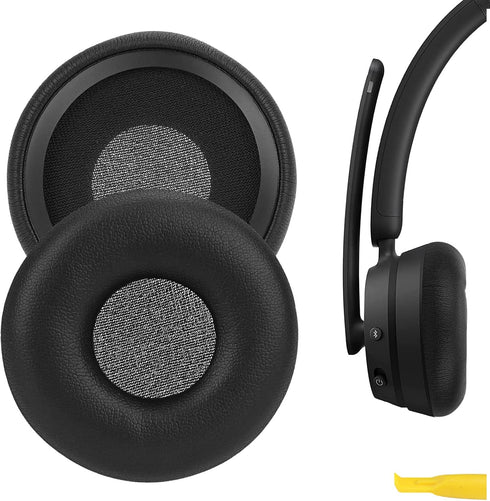 Geekria QuickFit Replacement Ear Pads for Microsoft Modern Wireless and Wired Headphones, Black Earpads Cover Repair