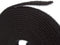 Fire Retardant Reusable Cable Ties Roll, Heat Resistant Ties, 1/2" Wide, 16 Feet Long - Black