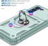 Military Grade Drop Shock Protection Case for Samsung Galaxy S21 FE 5G, Built-in 360° Rotate Ring Stand