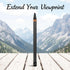 yeeplant X3, 9.8 3 9 7.8 Oz 220 Selfie Stick for Ft / Meters Extendable, Sections Carbon Fiber Pole, / G, Aluminum