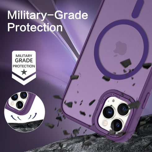 BENTOBEN iPhone 11 Pro Case - Dark Purple, Slim Shockproof, Translucent Matte, MagSafe Compatible, 5.8" Protective