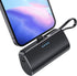 Pxwaxpy Mini Portable Charger for iPhone with Built-in Type-C Cable, 5200mAh Ultra-Compact Power