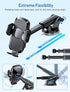 Ultra-Stable Cell Phone Holder for Car, Universal Hands-Free Mount for Dashboard Windshield Air Vent, Compatible with
