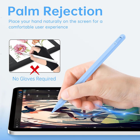 Uogic Stylus Pen for iPad, Active Pencil with 14Mins Fast Charging, Palm Rejection & Bluetooth, Compatible with
