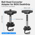 WEYLLAN BA5 3/8" ARCA Ball Head Converter Adapter for BOG DeathGrip Conversion Mount All Metal Anti BallHead Loosening