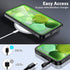 Waterproof Heavy Duty Phone Case for Samsung Galaxy S23, with Screen Protector for Men Women (Green)
