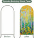 Jnbasdffb 7.2 Yellow Leaves Wedding Arch Cover, Stretchy Spandex Arch Backdrop Stand Covers FT, Modern Oil Painting