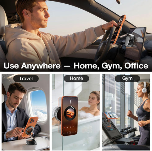 Vooii (130+LB 3000gf 360 17 16 15 14 13 12 Phone Holders for Your Car for Magsafe Strongest Ever Suction & Magnetic)